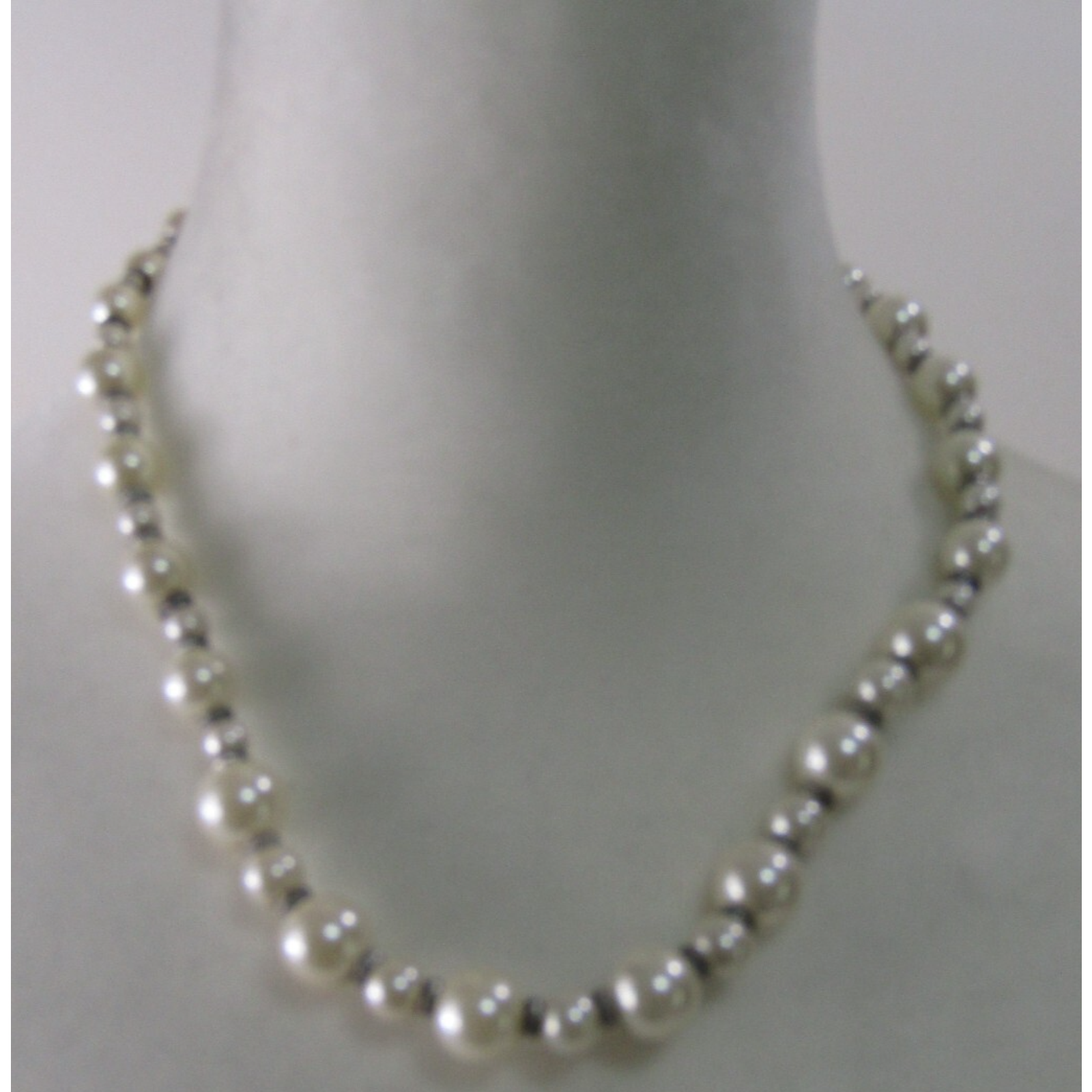 Vtg Nwt Silver Tone Faux Pearl Choker Necklace 12 Elegance Cottagecore Feminine 18$